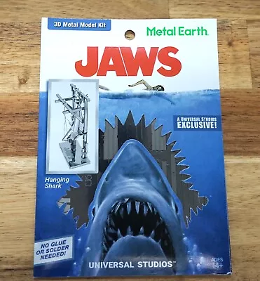 Metal Earth Universal Studios Jaws 3D Metal Model Kit - Hanging Shark • $35.62