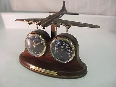 Commemorative B-17 Flying Fortress Thermometer Clock 80th Anniversary • $74.99