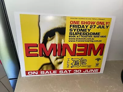 Eminem 2000 Sydney Concert Flyer A4 High Quality Reproduction • $18