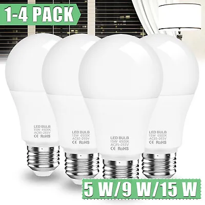 E26 LED Light Bulbs 50W 90W 150W 180W Watt Equivalent E27 6500K Bright Daylight • $29.95