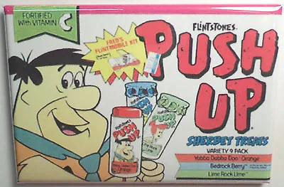 Flintstones Push Up MAGNET 2  X 3  Refrigerator Locker Vintage Ice Cream Truck  • $6.95