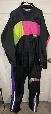 VTG Moto Line Styled By DIFI Rainbow Snowmobile Racing Rain Suit Mens Size 2XL • $74.17