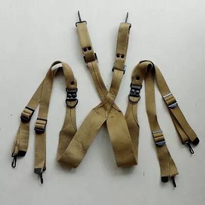 WW2 US M1936 Suspenders Strap U.S. Canvas X Shoulder Strap • $19.99