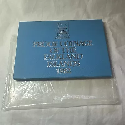 FALKLAND ISLANDS 1982 ROYAL MINT 7 COIN PROOF SET Cased 50p Birthday Year • £9.99
