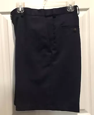 Haggar Mens Golf Shorts Size 38 Dark Blue Pockets Flat Front • $9.99