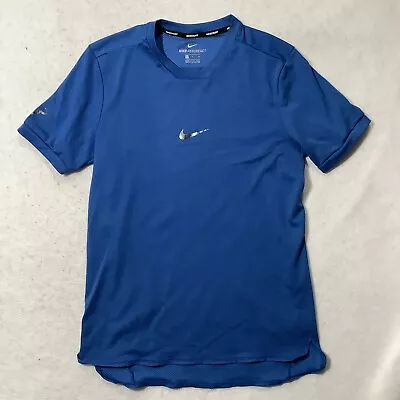 Nike Court Rafa Nadal Aeroreact 2018 US Open Tennis Shirt Blue Size Small • $54.99