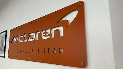 Formula 1 - McLaren - Steel Powdercoated Wall Panel 1480mmx480mm • £250