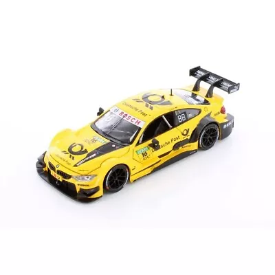 BMW M4 DTM 1/24 Scale Diecast Model By Showcasts - Yellow • $29.99