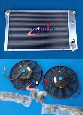 Alu Radiator + Fan For Chevrolet Chevy Corvette C3 305/350 V8 5.0/5.7L 1977-1982 • $699