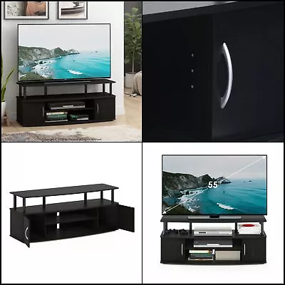 Entertainment Stand Media Center Large TV With Cabinet Console Storage Modern • $67.52