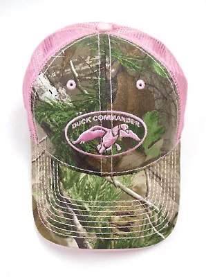 Duck Commander Camo With Pink Mesh Womens Hat Trucker Baseball Cap Duck Dynasty • £6.75