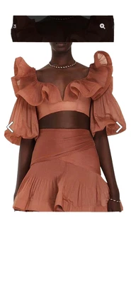 $600 • Buy Zimmerman Cropped Bodice And Pleated Tiered Skirt In Aragon Set