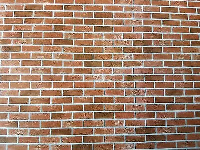 £3.50 • Buy Red Brick Sheet For Dolls House Wall Exterior 1:24th Scale