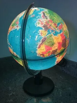 Vintage Replogle World Horizon Series 12  Lighted Globe USA Illuminated • $27.99