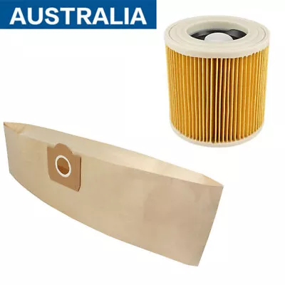 For Karcher WD2 WD3.500 A2004 A2054 Wet & Dry Vacuum Cleaner Filter Vac Dust Bag • $14.99