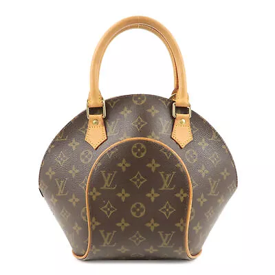 Authentic Louis Vuitton Monogram Ellipse MM Hand Bag Brown M51126 Used F/S • £349.38