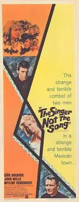 THE SINGER NOT THE SONG Original 1962 Movie Poster DIRK BOGARDE/MYLENE DEMONGEOT • $199.99