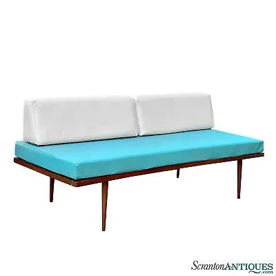 Mid-Century Modern Yugoslavian Sculptural Daybed Sofa • $1200