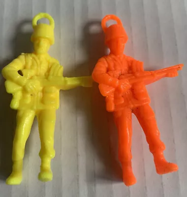 Vintage Plastic Parachute ￼Army Men Gun Holding Figure Military No Parachute • $8