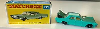 Matchbox Lesney #31 Lincoln Continental With Original Box • $24.99