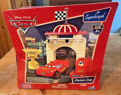 New Piston Cup Mega Bloks Pixar Cars #7767 Sealed Lightning McQueen Supercharged • $58.99