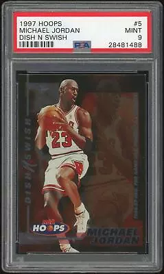 1997/98 Hoops Dish N Swish #5 Michael Jordan PSA 9 *1488 • $152.95