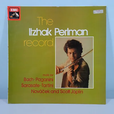 THE ITZHAK PERLMAN RECORD (BACH PAGANINI SARASATE Etc) LP EMI SEOM 22 NM/EX • £7.85