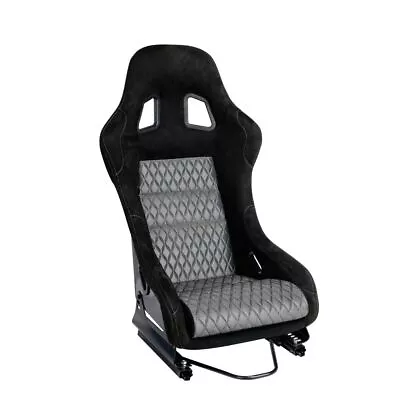 1 Pcs Car Fiberglass Racing Seat Breathable Mesh Fabric Bucket Seats Game Seat • $256.88