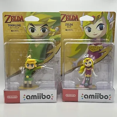 Toon Link + Zelda 2x Amiibo Legend Of Zelda The Wind Waker Nintendo Japan Import • $119.95