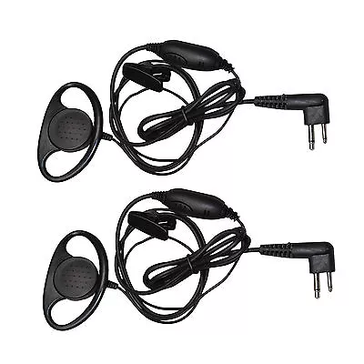 2-Pack HQRP D Shape Earpiece Headset For Motorola CLS1110 CP100 MV11 SV10 XU1100 • $13.95