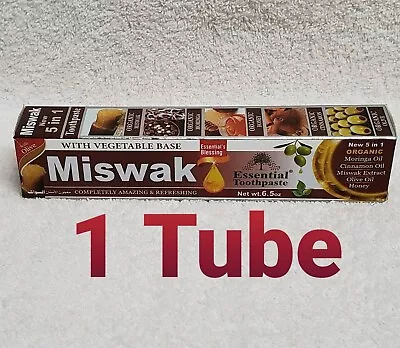 1 Tube MISWAK Toothpaste 5 In 1 Essential 100% Fluoride Free & Vegetable Base  • $8.25