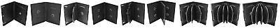 New Standard Premium Black DVD Replacement Movie Shell  Storage Cases 1-12 Discs • $8.95