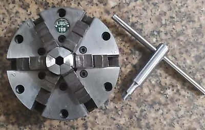 AJUST TRUE 6 JAW CHUCK With KEY • $650