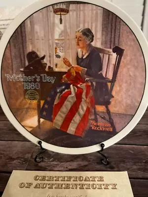Norman Rockwell Mother's Day Series Collector Plates 1976-1983 COA • $13.60
