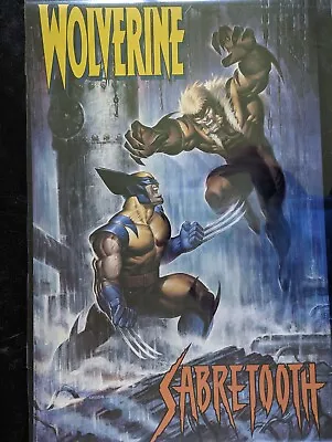 Vintage Wolverine Vs Sabertooth #140 Unused Chiodo Art 1993 22x34 Marvel Comics • $39.99