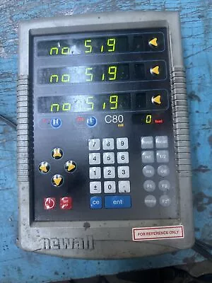 Newall C80 Part No. C803000 Digital Readout Milling Machine DRO • $175