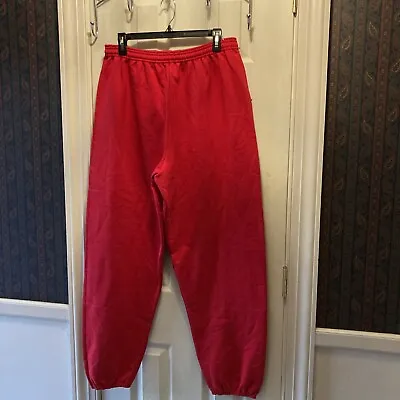 Hanes Ecosmart Mens Red Sweatpants Sz Lg New • $17.99