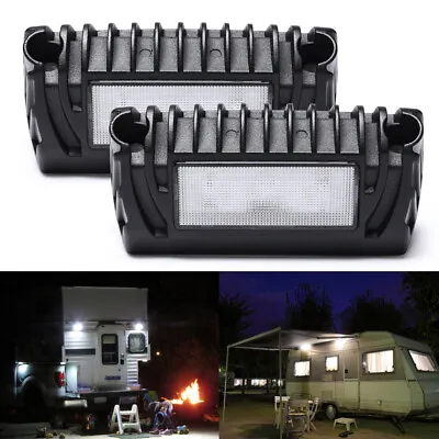 $59.39 • Buy 2Pcs 12V LED Exterior Porch Utility Light Awning Lamps For RV Trailer Boat Truck