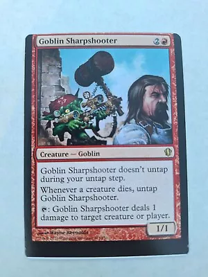 Near Mint Miscut Rare Goblin Sharpshooter From MtG: Commander 2013 • $26