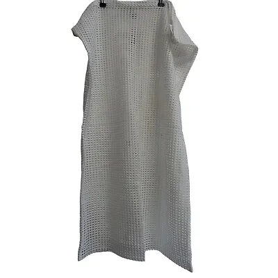 Army Issue White Mesh Laundry Bag Drawstring Neck Net Washable Soiled Linen Bag • £8.50