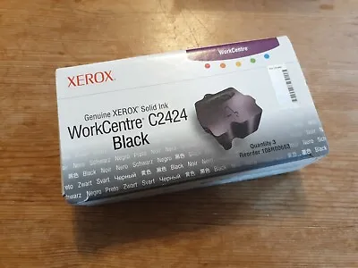 Genuine XEROX WorkCentre C2424 Black Solid Ink (108R00663) 3 Pcs Cartridges *NEW • £24.99