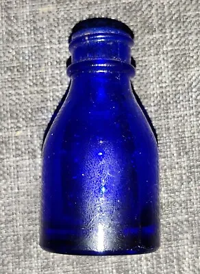 VTG Cobalt Blue Glass Vicks VA-TRO-NOL Medicine Bottle Ca. 1930s No Lid Or Label • $8.99