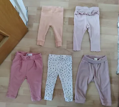 Baby Girls 6-9 Months Trousers Jogging Bottoms Leggings Bundle  • £12.50
