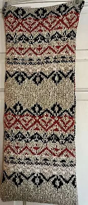 AMERICAN EAGLE KNIT INFINITY Loop Cozy SCARF Aztec Style Multi Colored 10x54” • $9.99