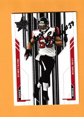 Michael Boley Atlanta Falcons AUTO Signed 2005 Leaf Rookies Stars Elkmont AL 1U • $7