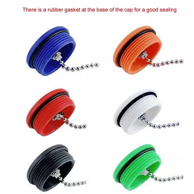 For 38mm Hose Boat Deck Fill Filler Replacement Cap And Chain Fuel Water Plastic • $6.82