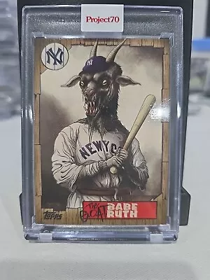 Topps Project 70 Babe Ruth (GOAT)  By Alex Pardee (also GOAT) #666   • $60