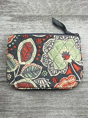 Vera Bradley Normadic Floral Cosmetic Accy Small Bag Preowned Quilted Lined • $12.71