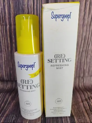 Supergoop Resetting Refreshing Mist SPF 40 3.4 Fl Oz Facial Mist EXP 03/24 • $14.95