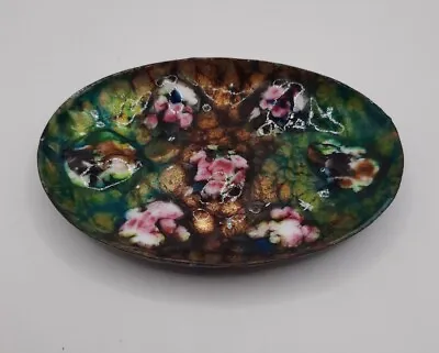 Vintage Multicolored Enamel Soap Dish Trinket Dish • $15